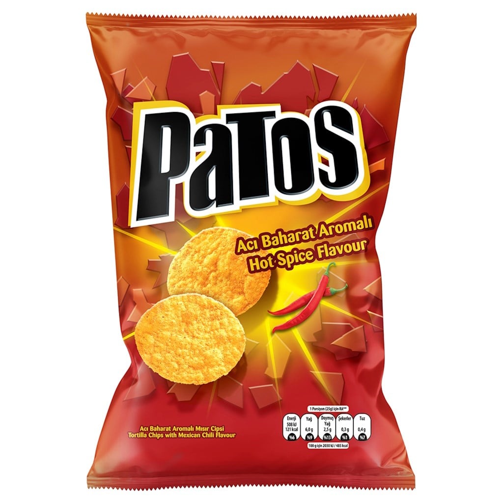 Patos Acı Baharat Aromalı Cips