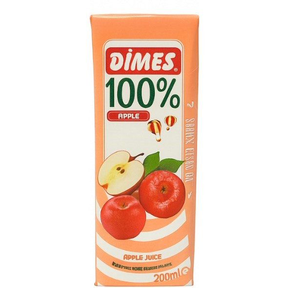 Dimes %100 Meyve Suyu 200ml Elma