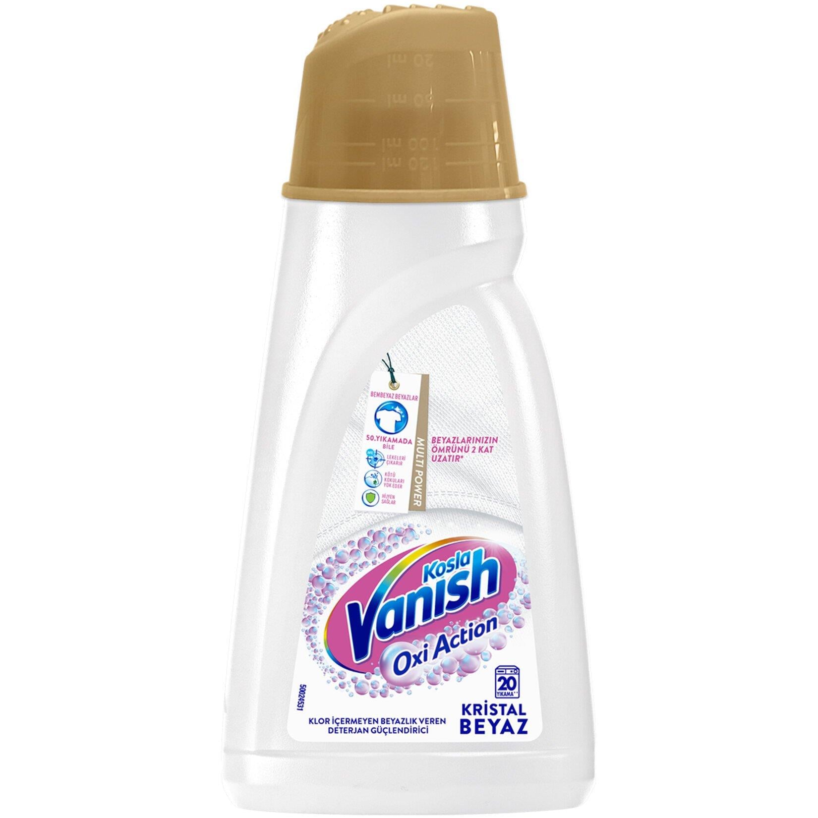 Vanish Kosla Oxi Action 1000ml Kristal Beyaz Sıvı Deterjan Güçlendirici