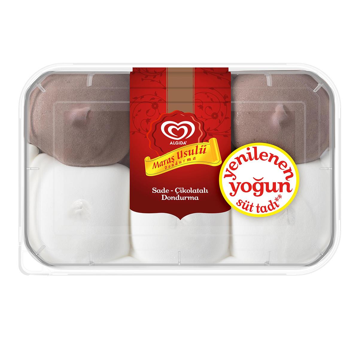 Algida Maraş Usulü 500ml Sade Çikolatalı Dondurma