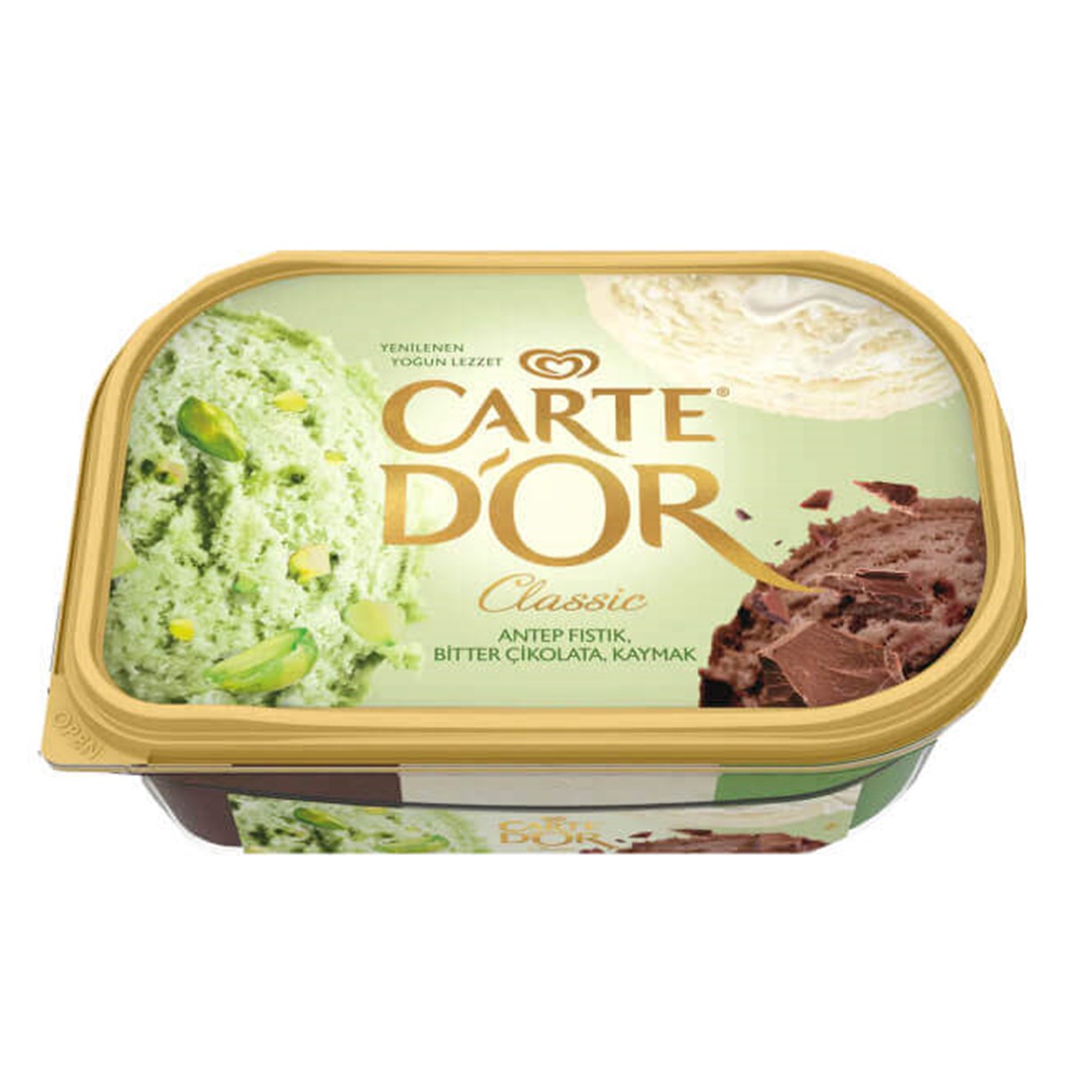 Algida Carte Dor Classic Dondurma 850ml Antep Fıstık Bitter Çikolata Kaymak