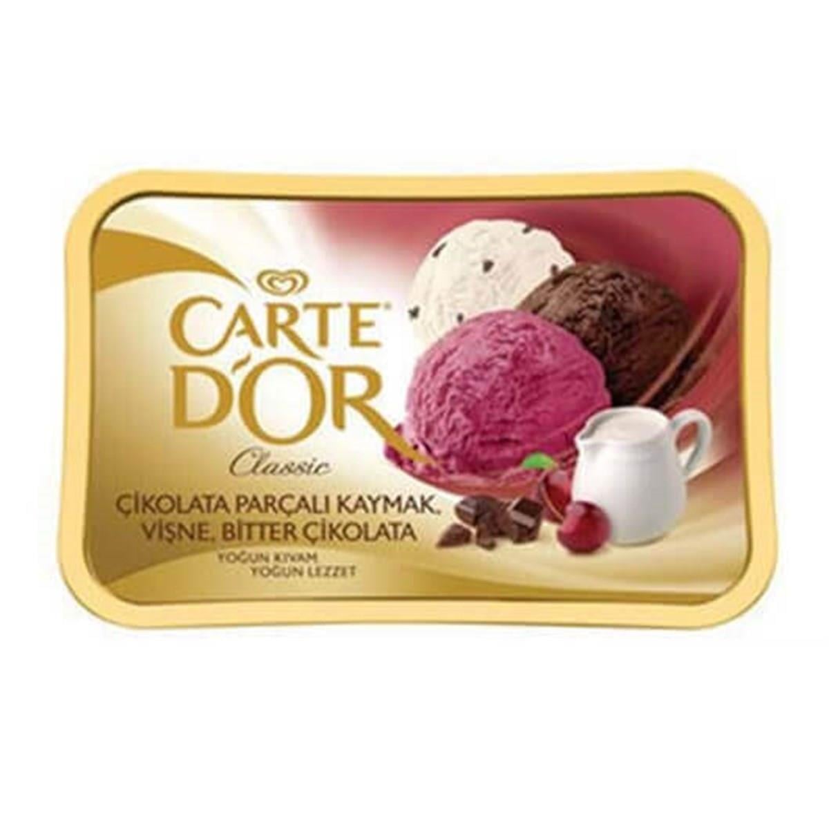 Algida Carte Dor Classic Dondurma 925ml Vişne Bitter Çikolata Kaymak
