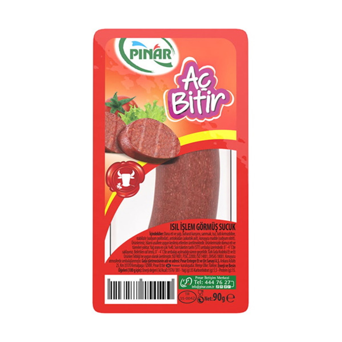 Pınar Aç Bitir Sucuk 90g