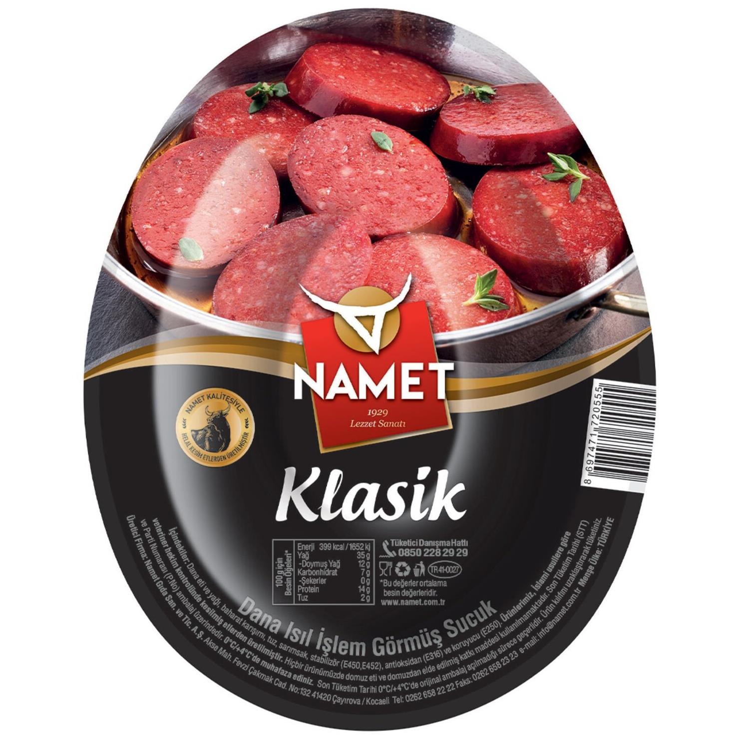 NAMET DANA ISIL İŞLEM GÖRMÜŞ SUCUK 200G