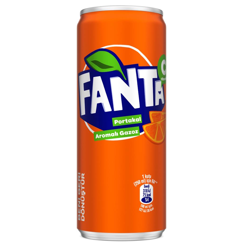 Fanta 250ml Portakal Aromalı Gazoz