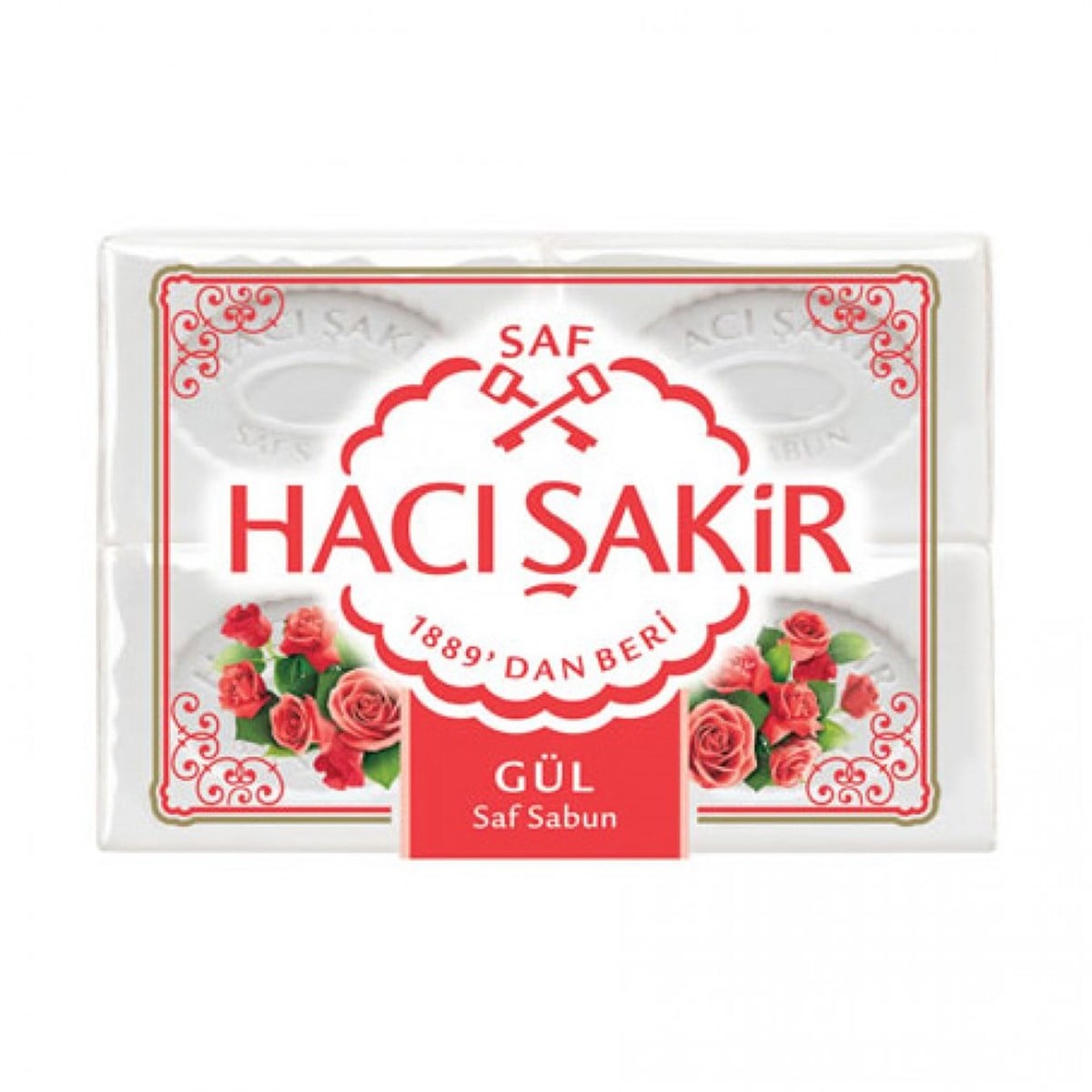 HACI SAKIR SABUN 4*150GR GÜL