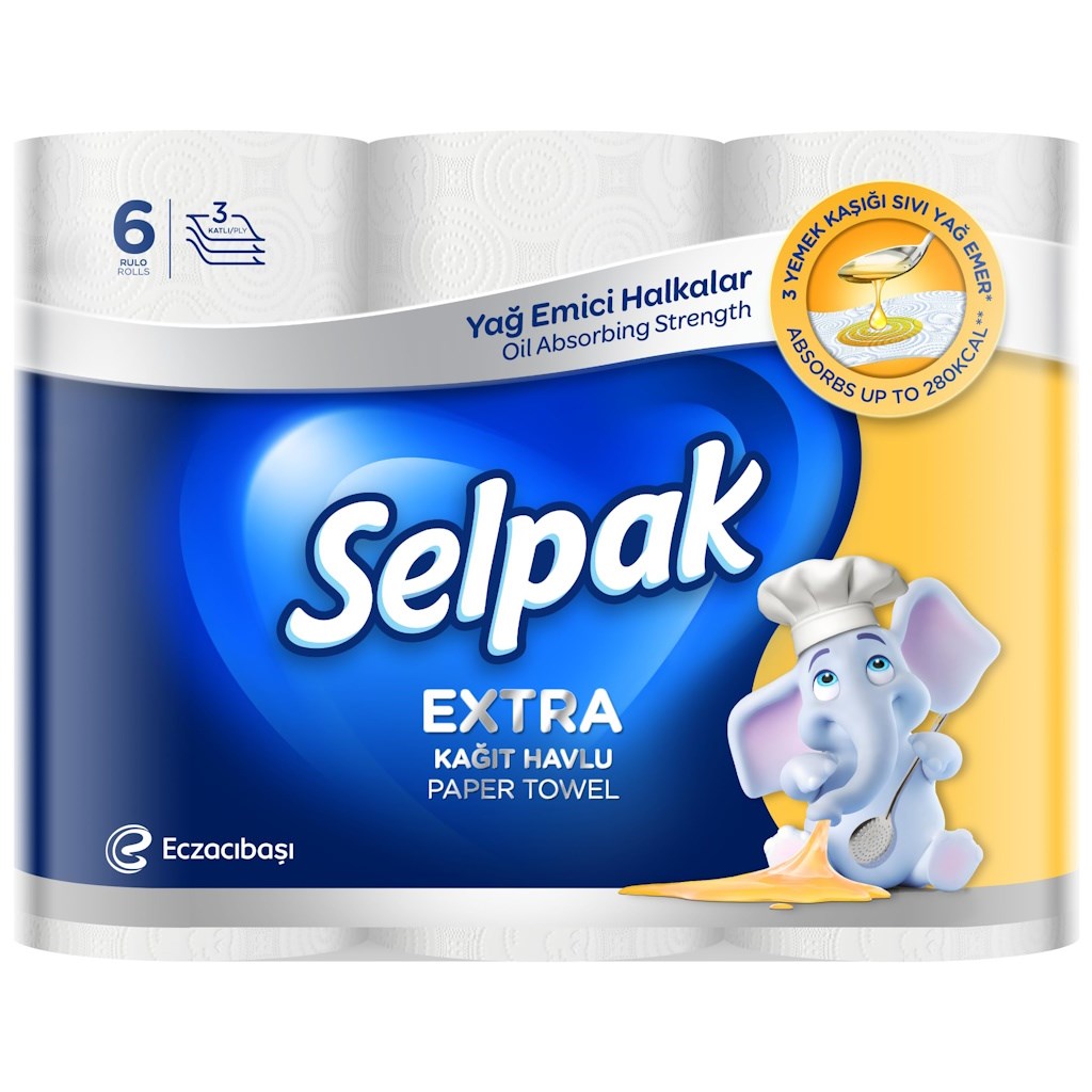 Selpak Extra Kağıt Havlu 6 Rulo