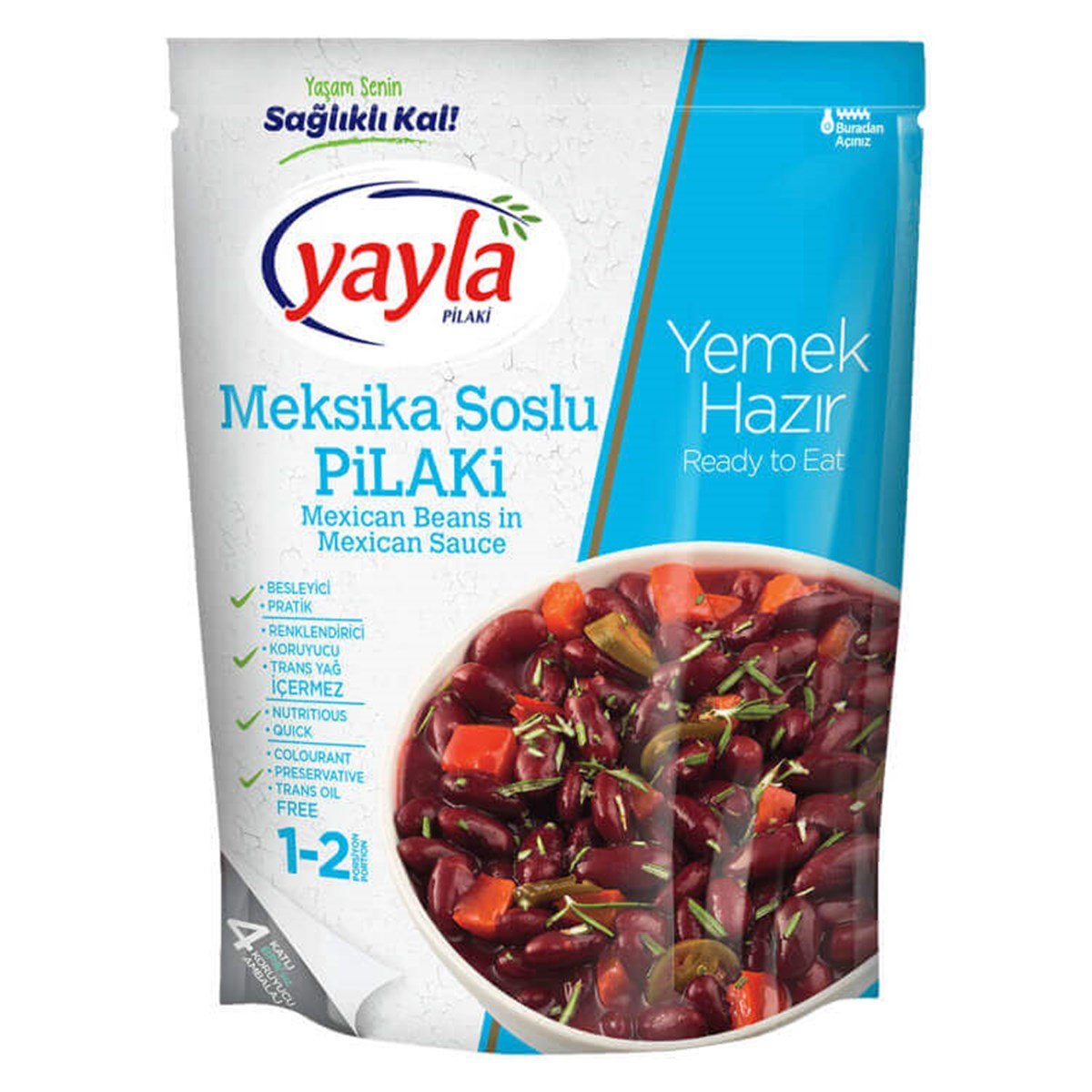 Yayla Hazır Yemek 400g Meksika Soslu Pilaki