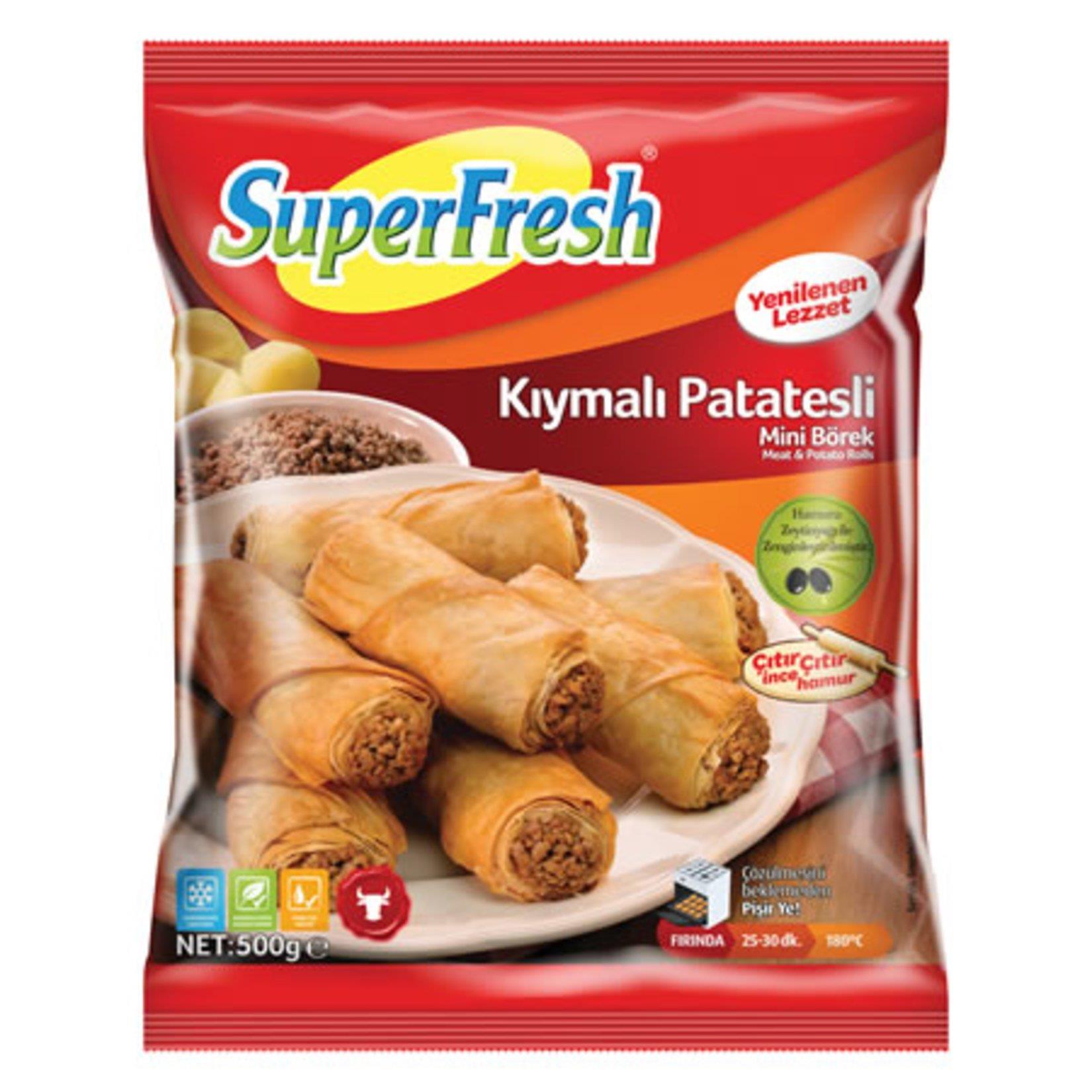 SüperFresh Rulo Börek 500g Kıymalı Patatesli