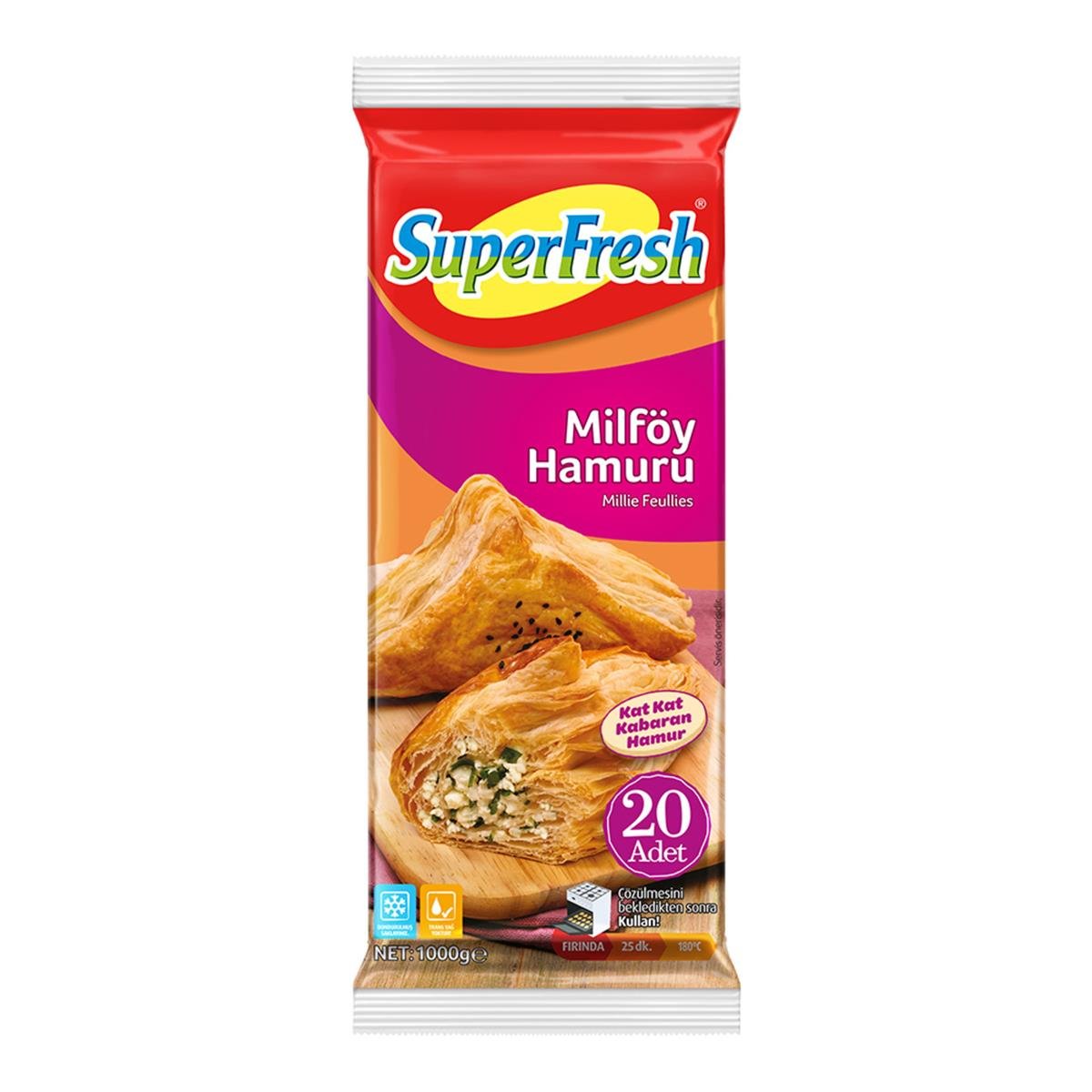 SüperFresh 1000g Milföy Hamuru