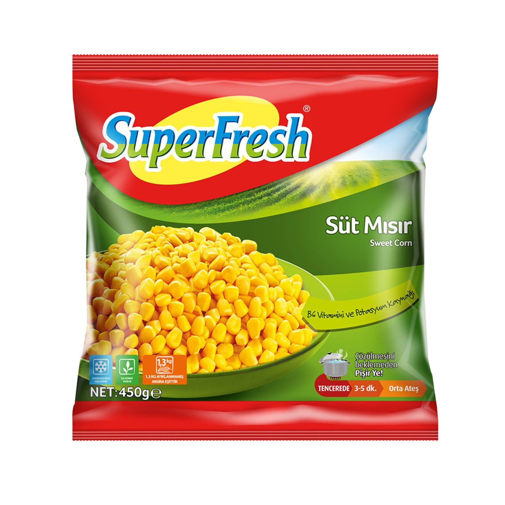 SüperFresh 450g Süt Mısır