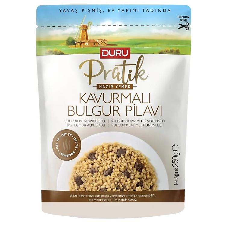 Duru Hazır Yemek Kavurmalı Bulgur Pilavı 250g