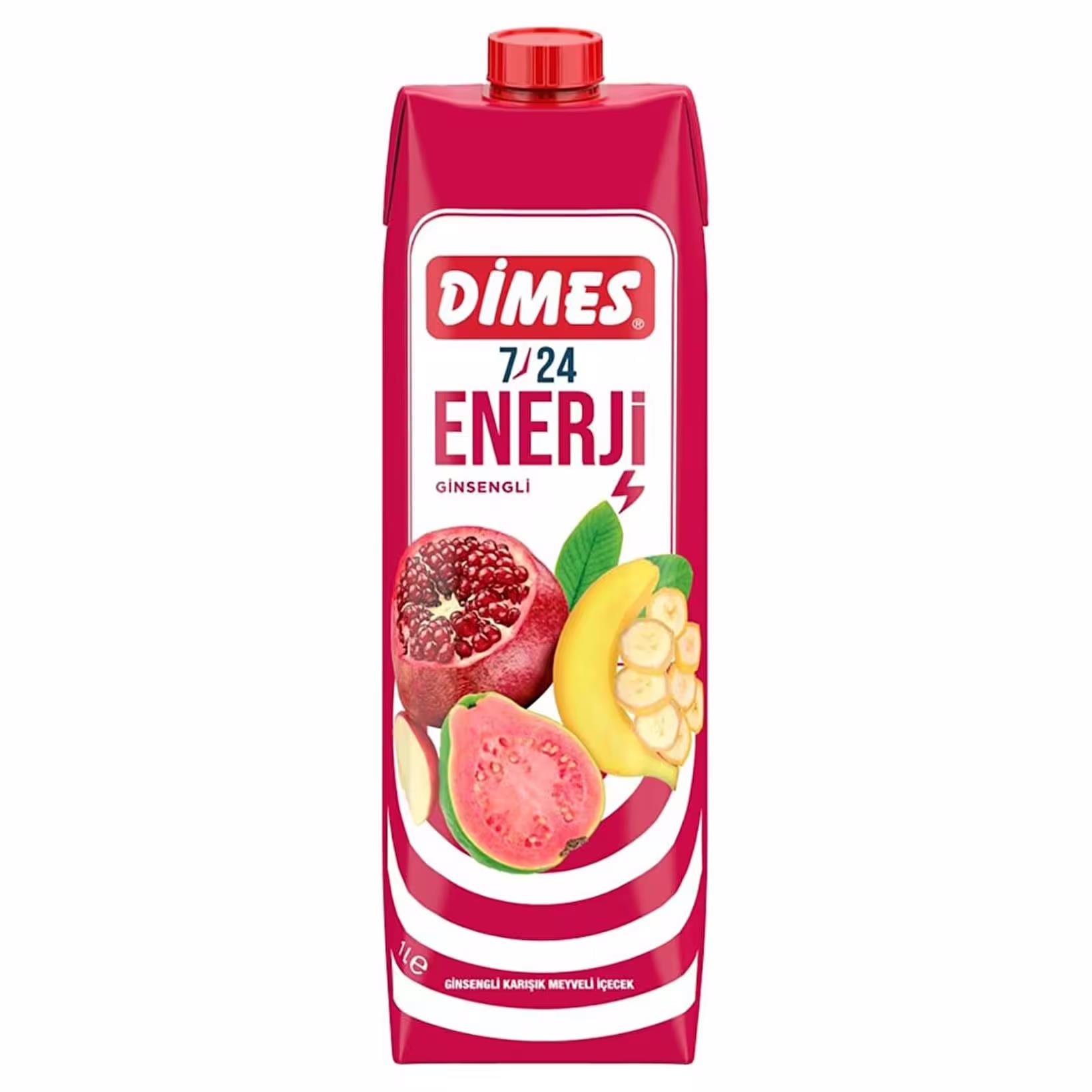 DİMES 7/24 ENERJİ CİNSENGLİ KARIŞIK MEYVELİ İÇİCEK 1L