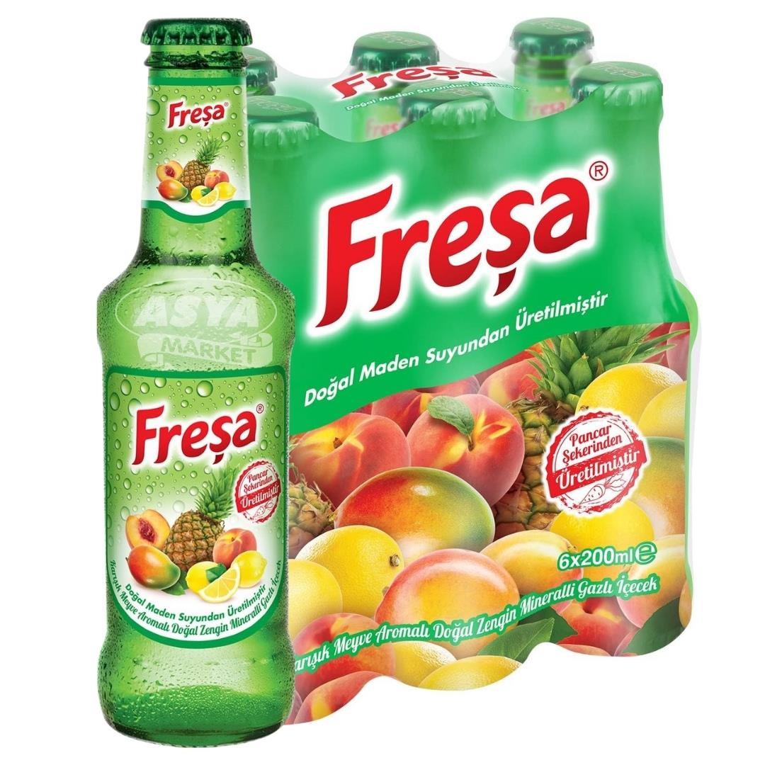 Freşa Meyveli Soda 6x200ml Karışık