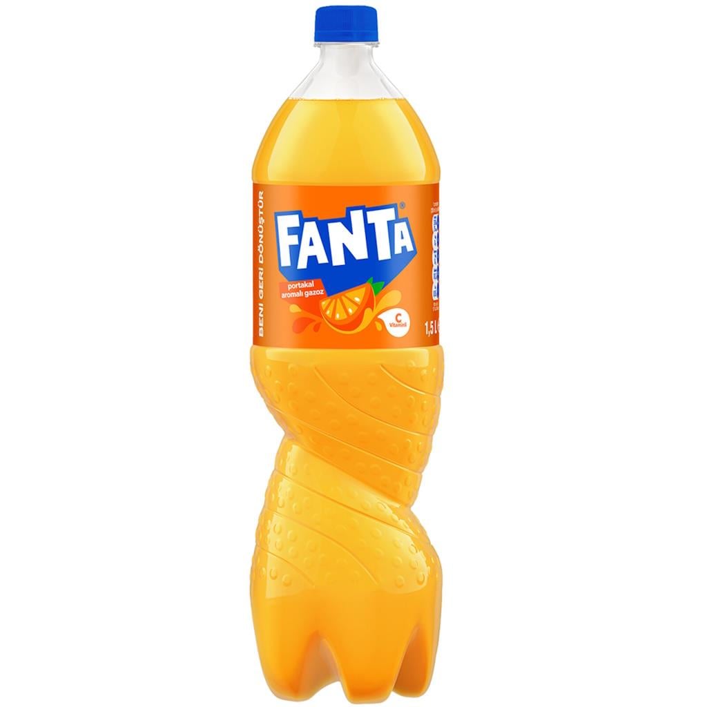 Fanta 1,5L Portakal Aromalı Gazoz Pet