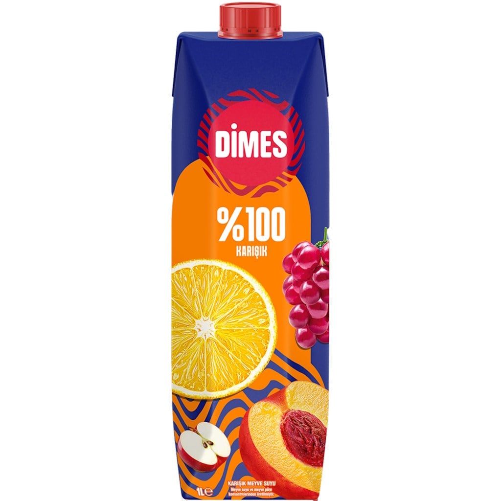 Dimes Meyve Suyu 1L %100 Karışık