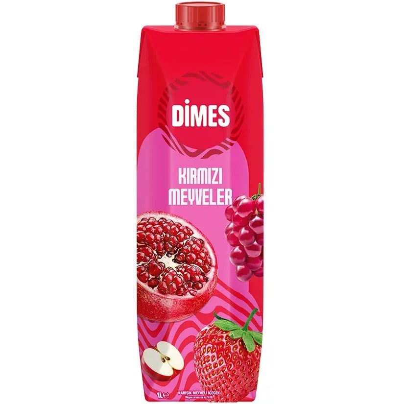Dimes Meyve Suyu 1L Kırmızı Meyveler