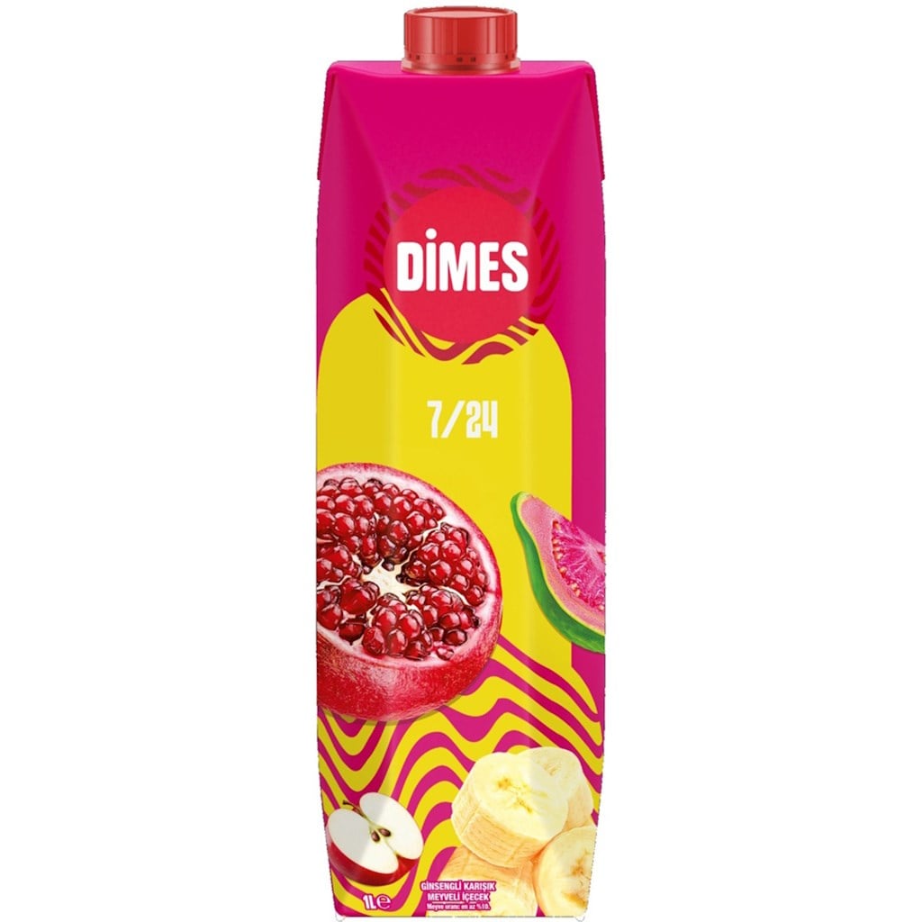 Dimes Enerji Meyve Suyu 1L Karışık Ginsengli