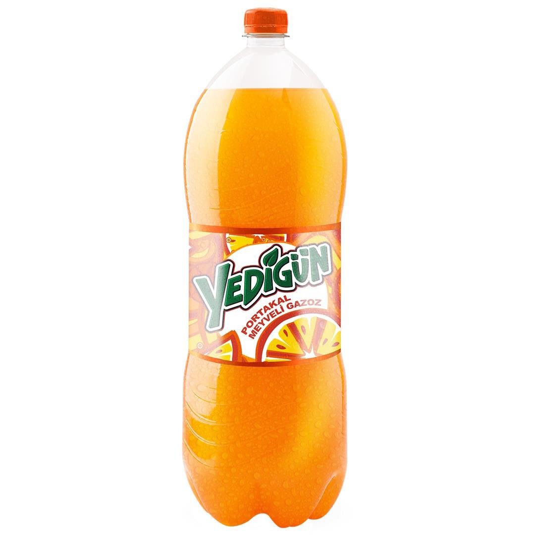 Yedigün 2.5L Portakal Aromalı Gazlı İçeçek Pet