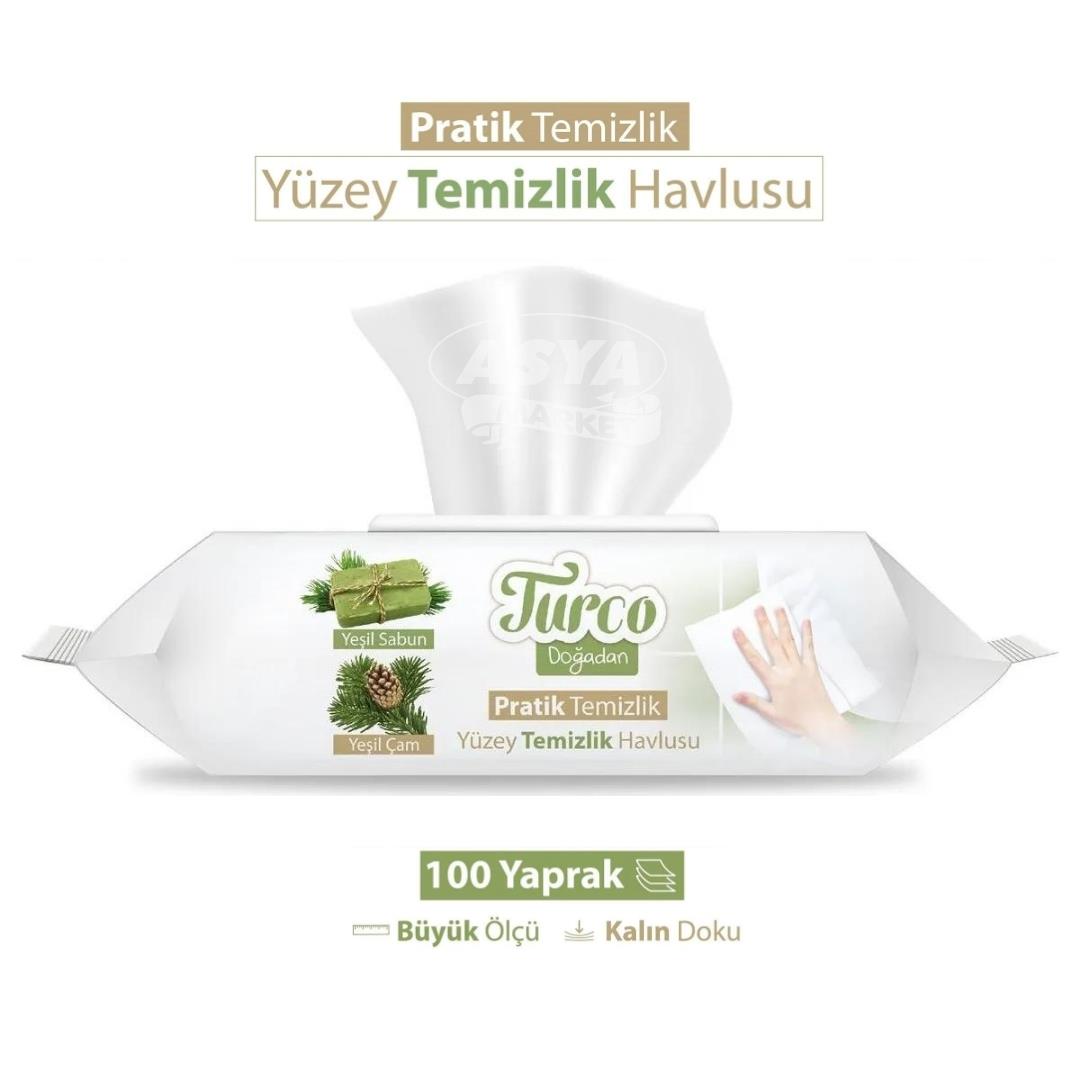 Baby Turco Pratik Yüzey Temizlik Havlusu 100'lü Paket