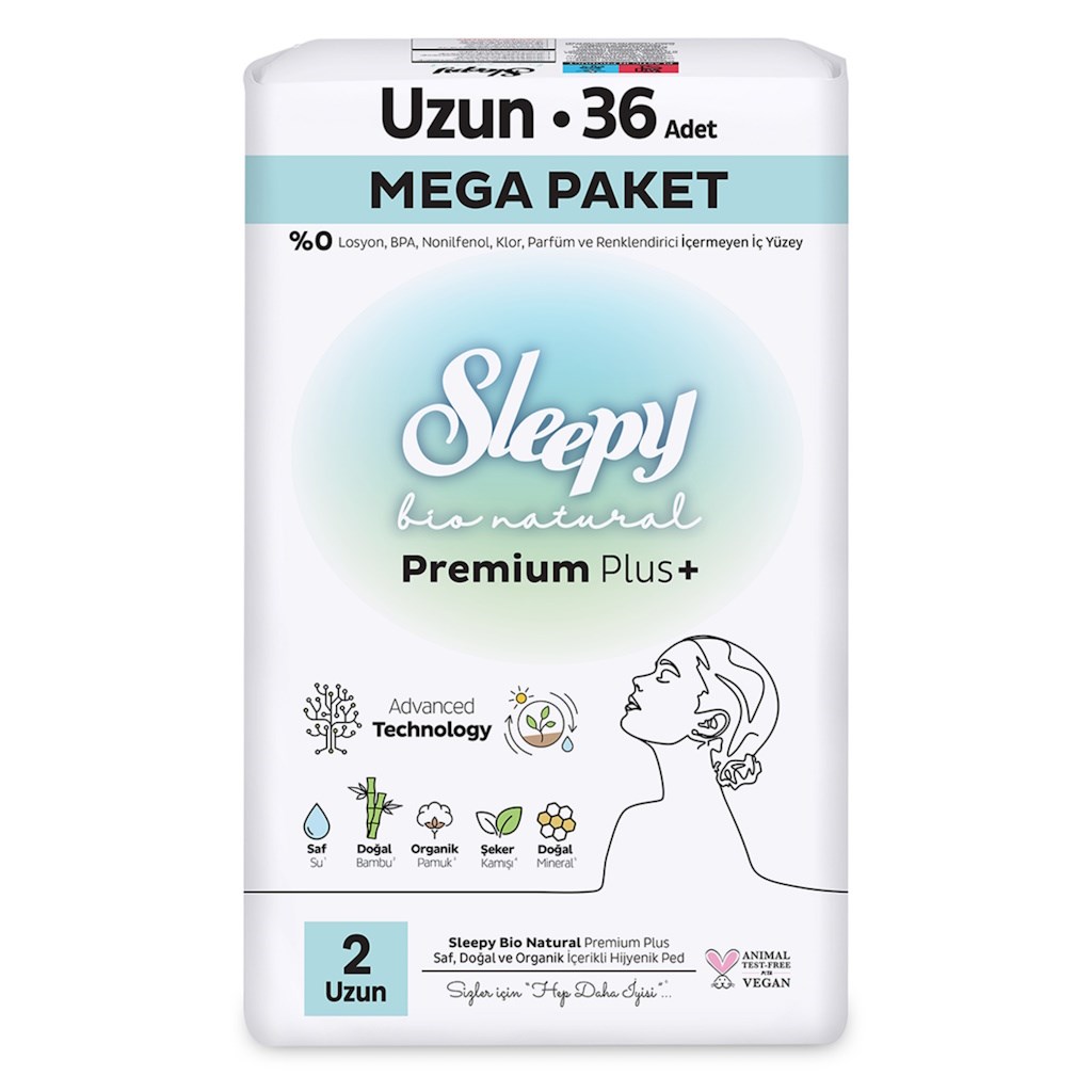 Sleepy Bio Natural 1 Normal Hijyenik Ped 46'lı Mega Paket