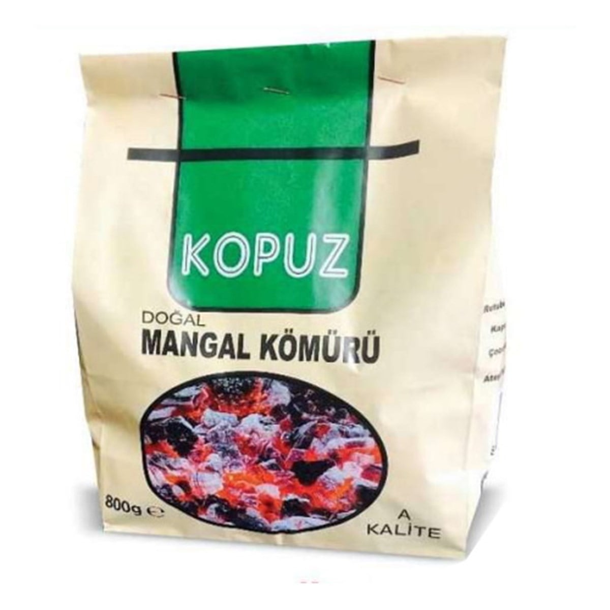 Kopuz Mangal Kömürü 800g Kömür