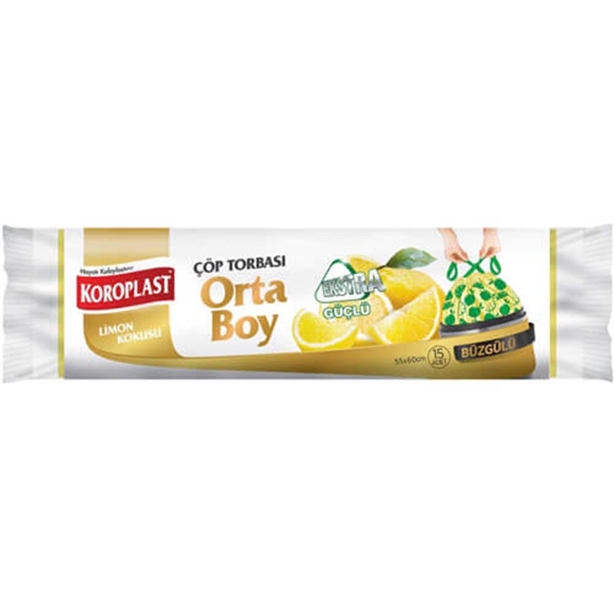 KOROPLAST ÇÖP POS BÜZG LIMON ORTA 15 LI