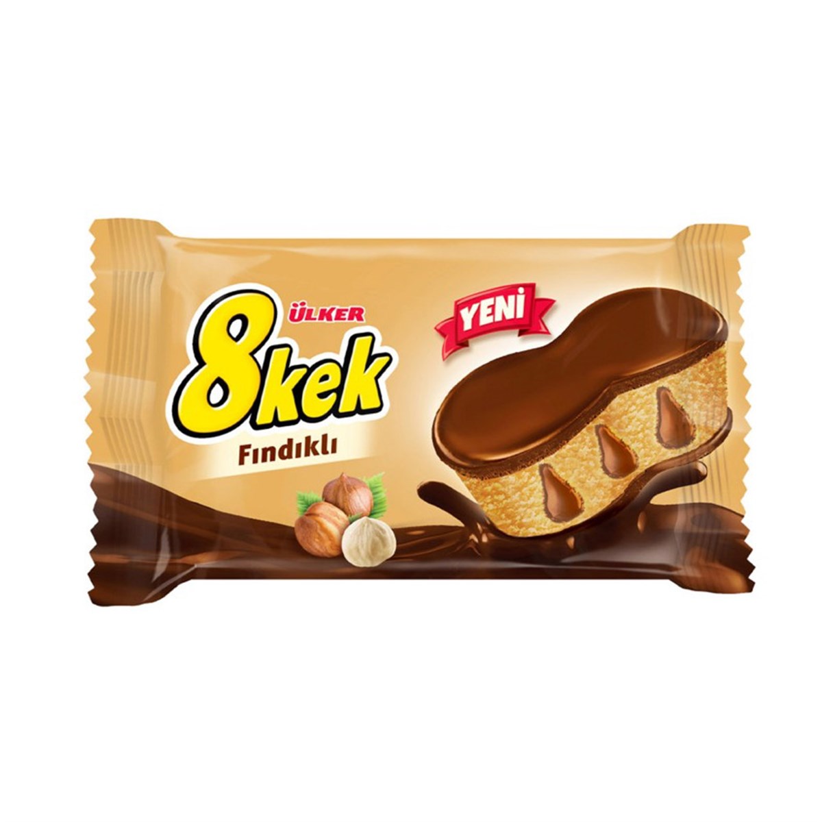 ÜLKER 8 KEK FINDIKLI 52 GR 1*24