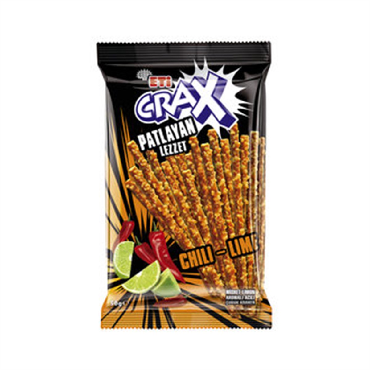 ETI CRAX ACILI VE MISKET LIM.ÇUBUK KRAKER 50G*18