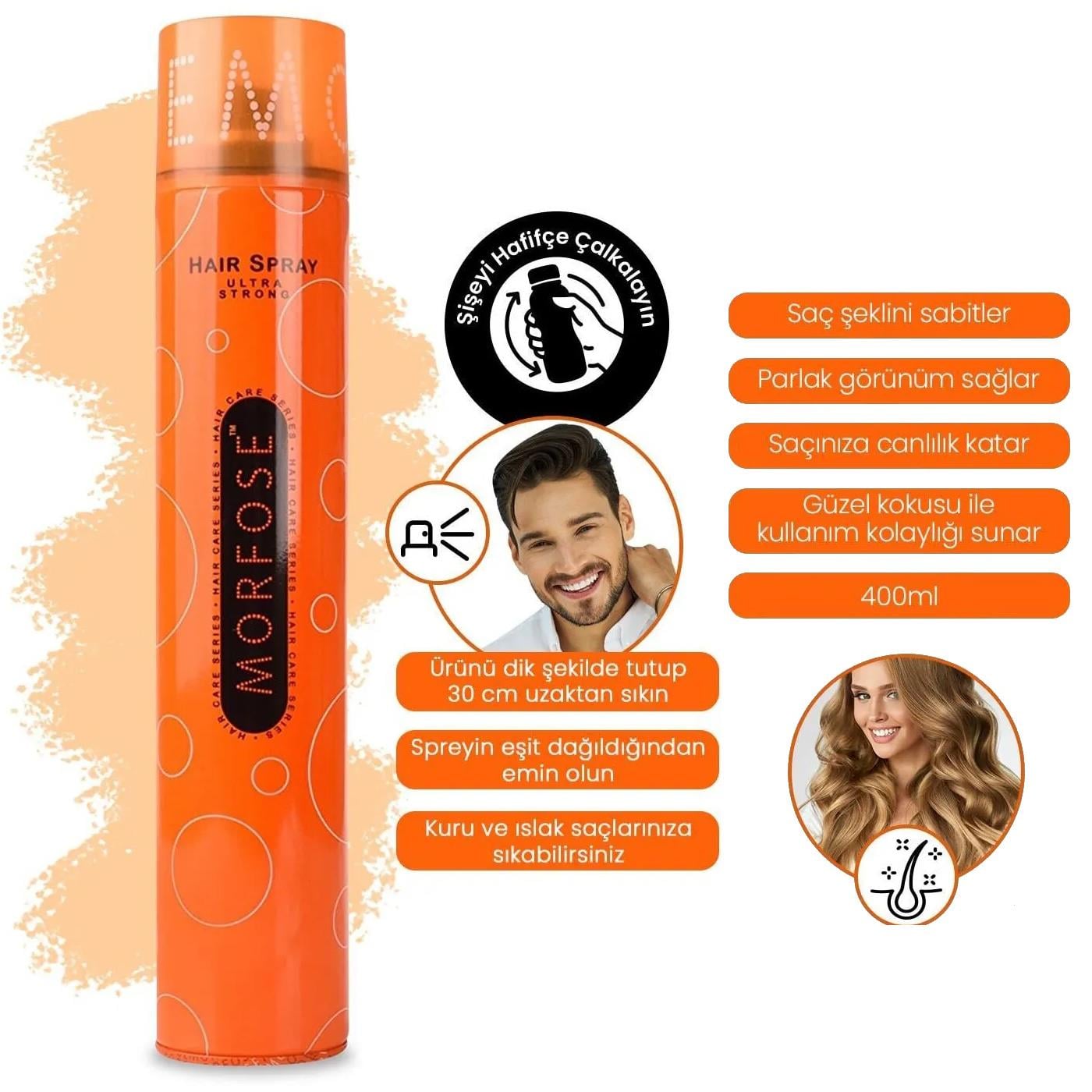 MORFOSE SAÇ SPREY 400 ML ULTRA STRONG