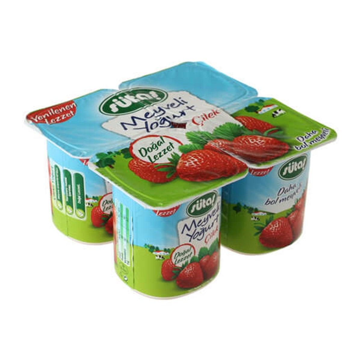 SÜTAS 4X115 GR MEYV.YOGURT ÇILEK
