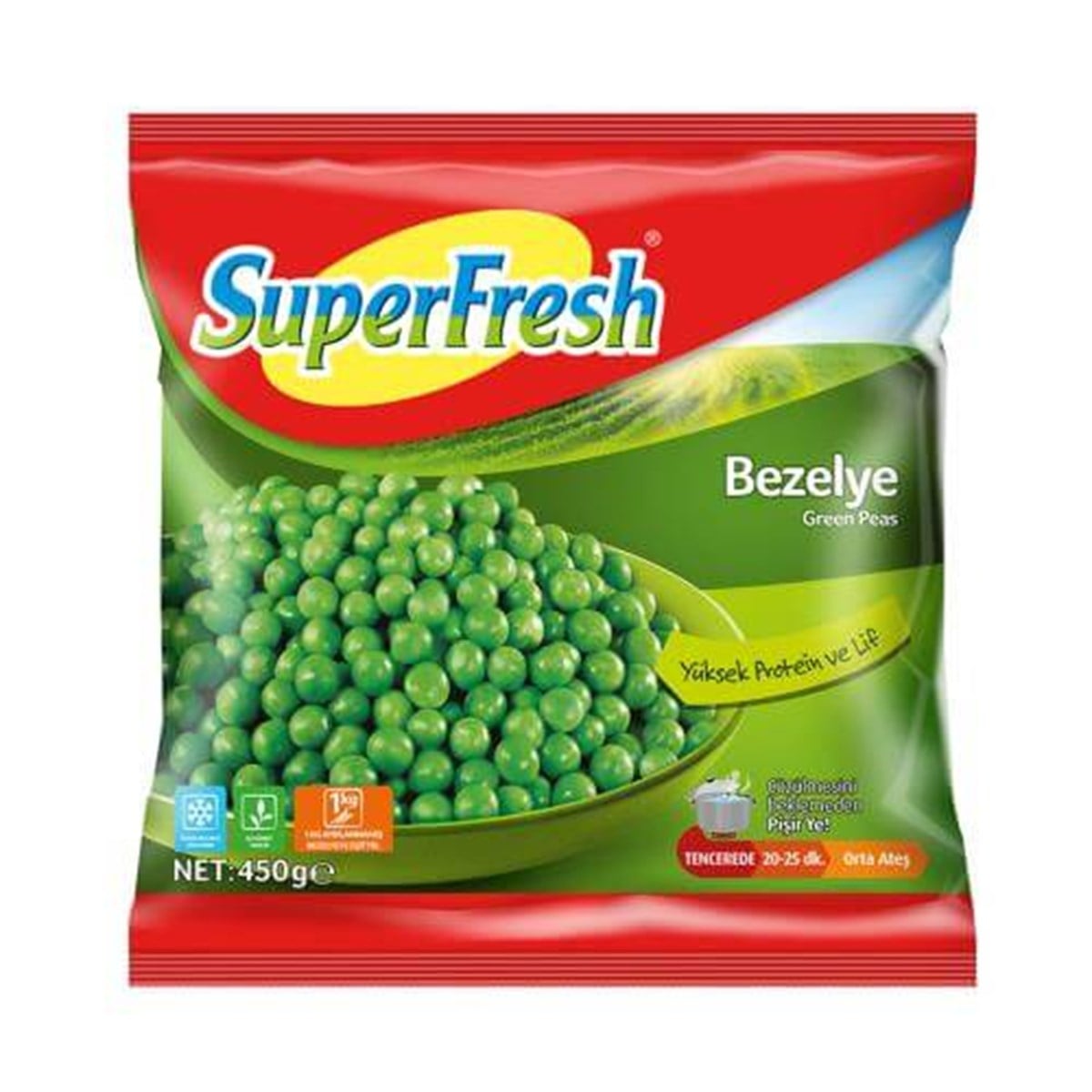 SÜPERFRESH 450 GR BEZELYE 1*20