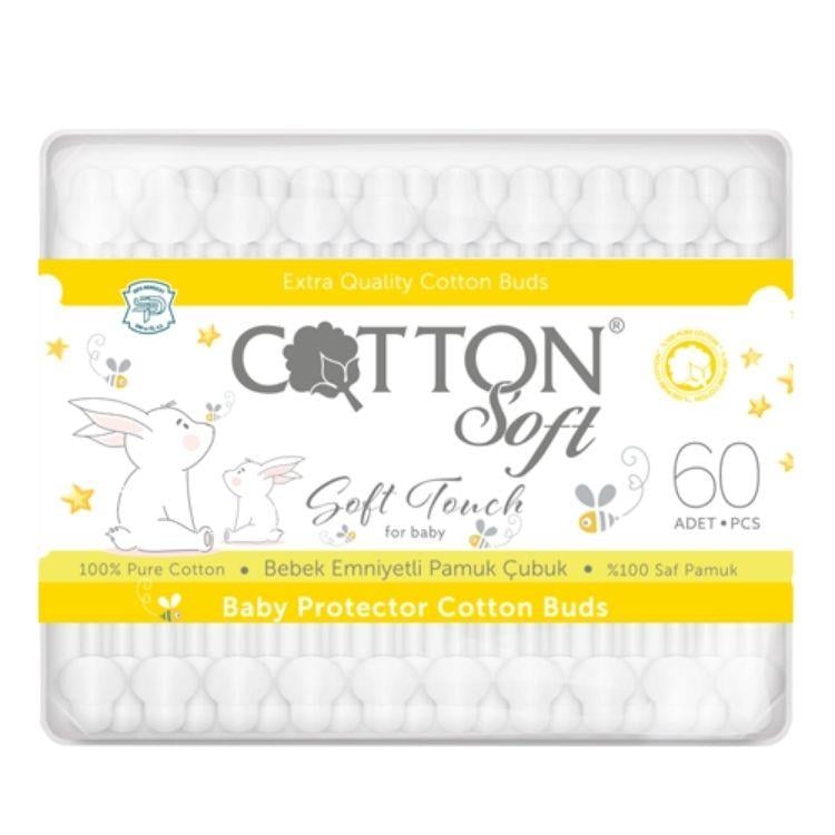 Cotton Soft Bebek Kulak Çubuğu 60 Adet