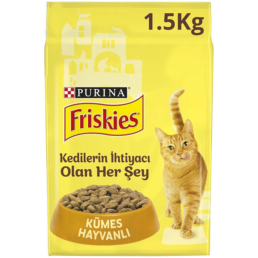 Purina Friskies Yavru Kedi Maması 1500g Tavuklu ve Hindili