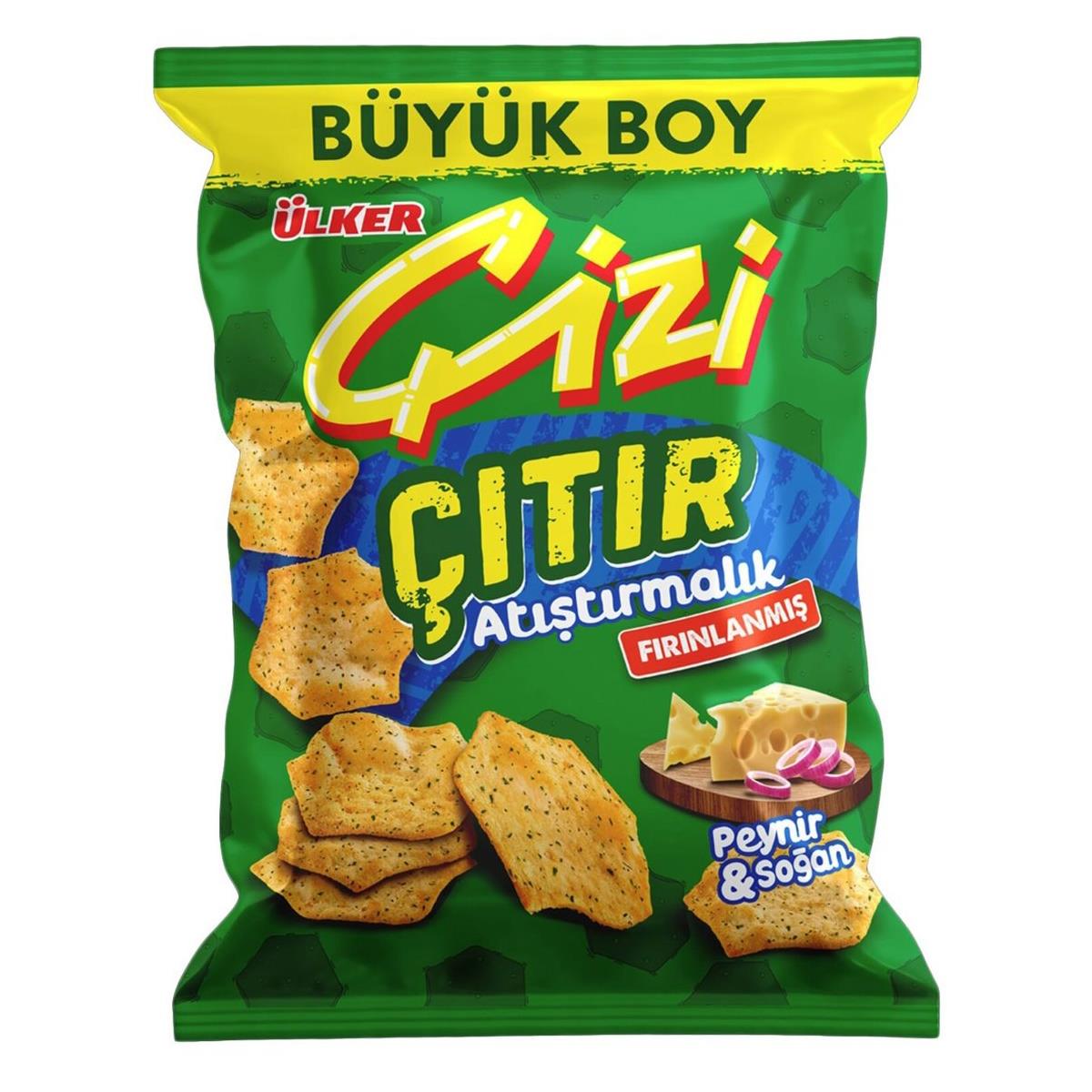 Ülker Çizi Çıtır Peynir&Soğan Aromalı Kraker 40g