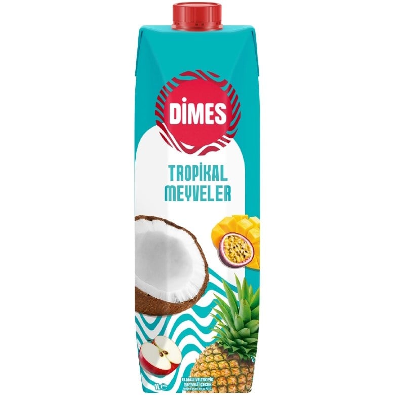 Dimes Meyve Suyu 1L Tropik Meyveler ve Elma