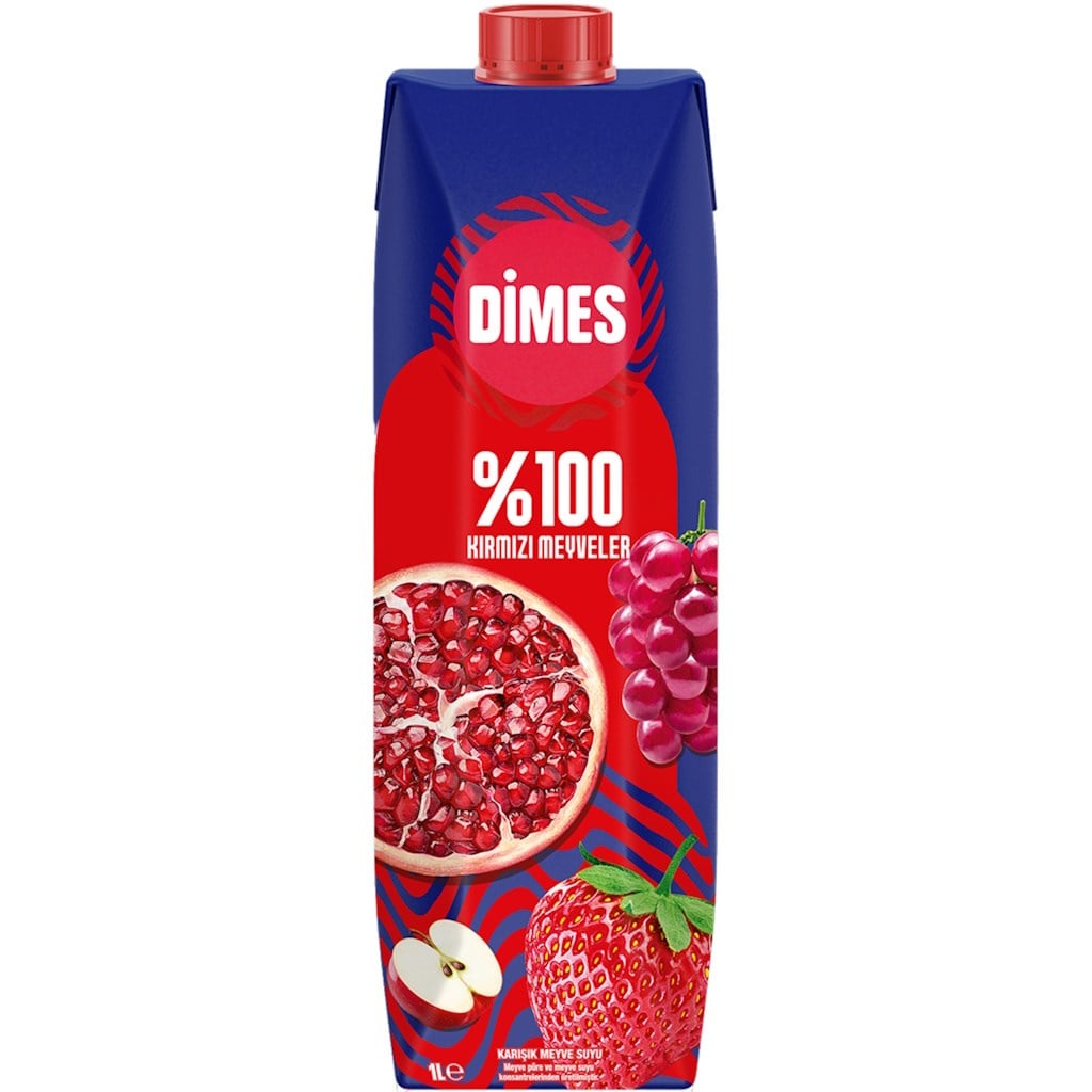 Dİmes Meyve suyu 1 LT %100 Kırmızı