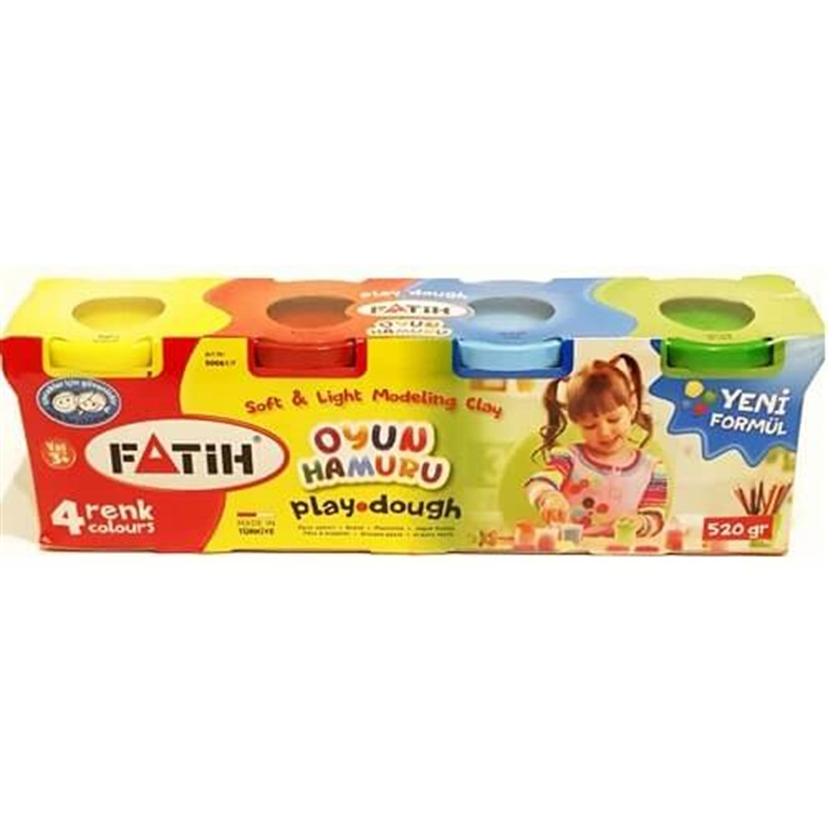 Fatih Oyun Hamuru 4 Renk