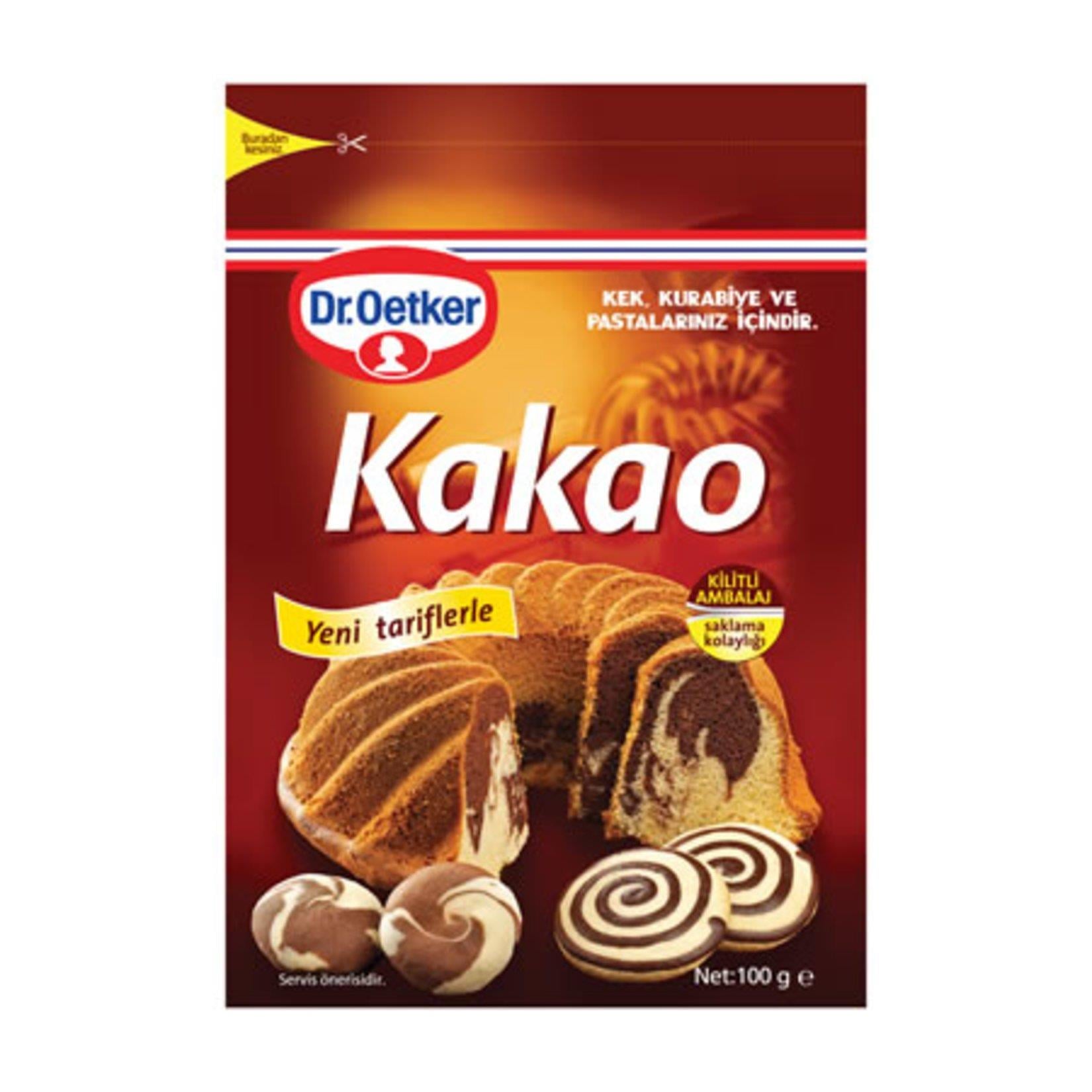 Dr Oetker Kakao 100g Kilitli Ambalaj