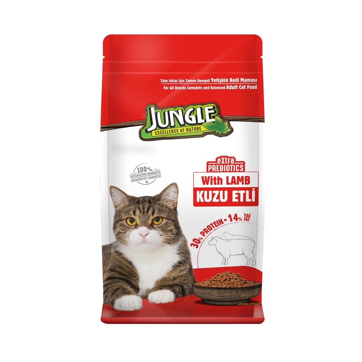 Jungle Kuzu Etli Yetişkin Kedi Maması 500 Gr