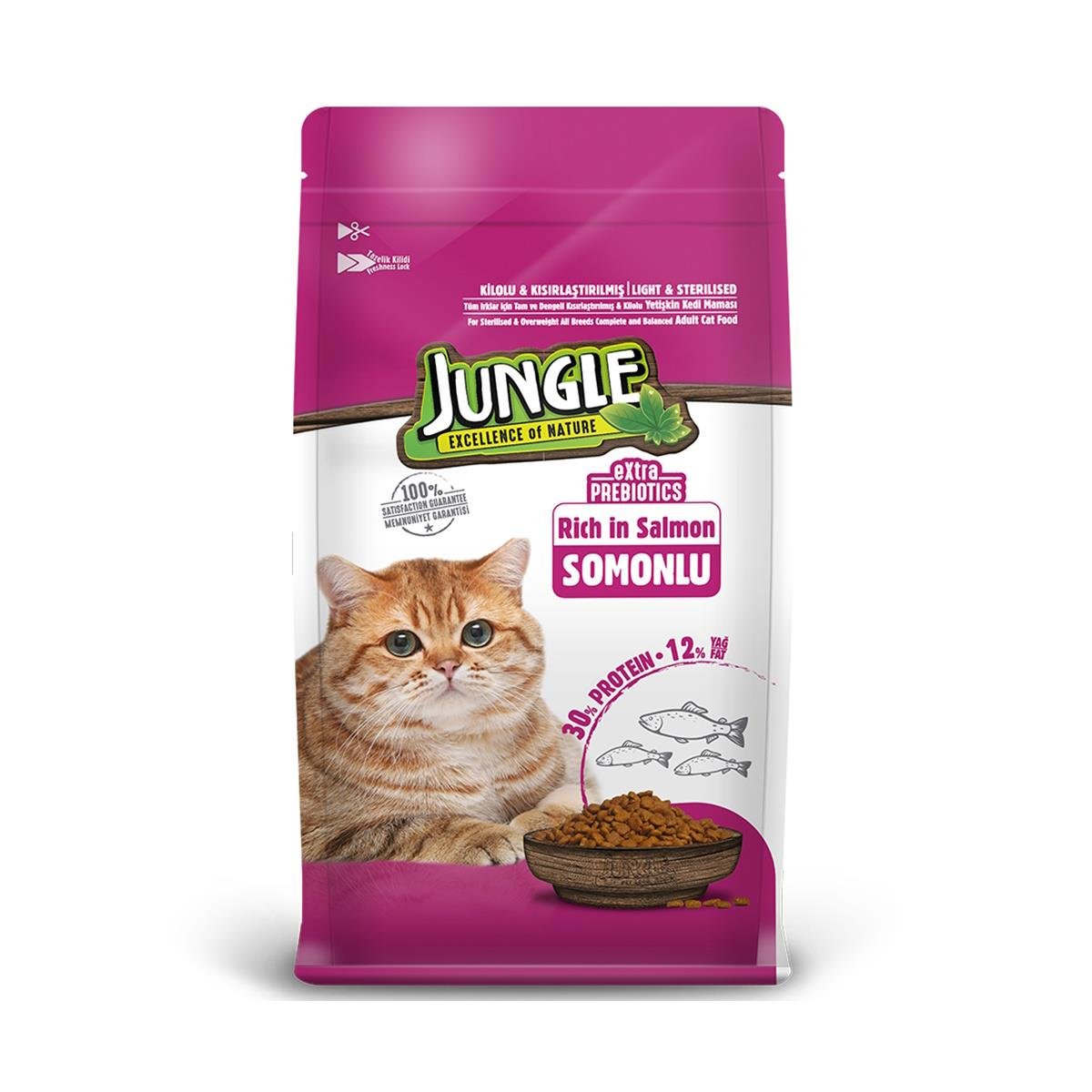 Jungle Somonlu Kısırlaştırılmış Kedi Maması 500 Gr