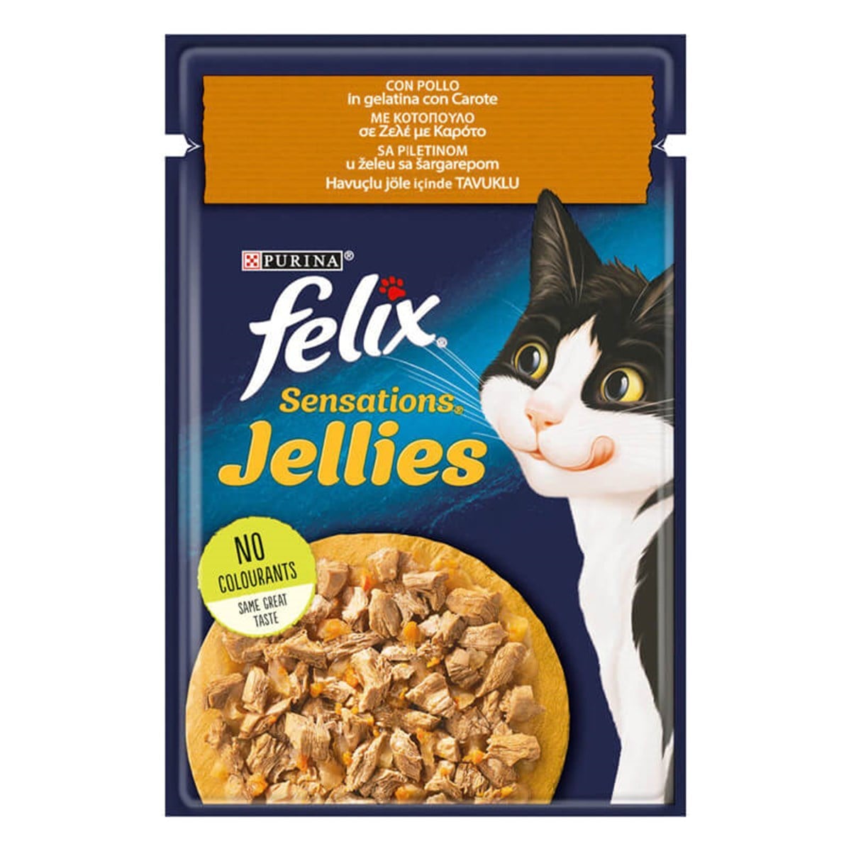 FELIX TAVUKLU HAVUÇLU KEDI YAS MAMASI 85 GR*26