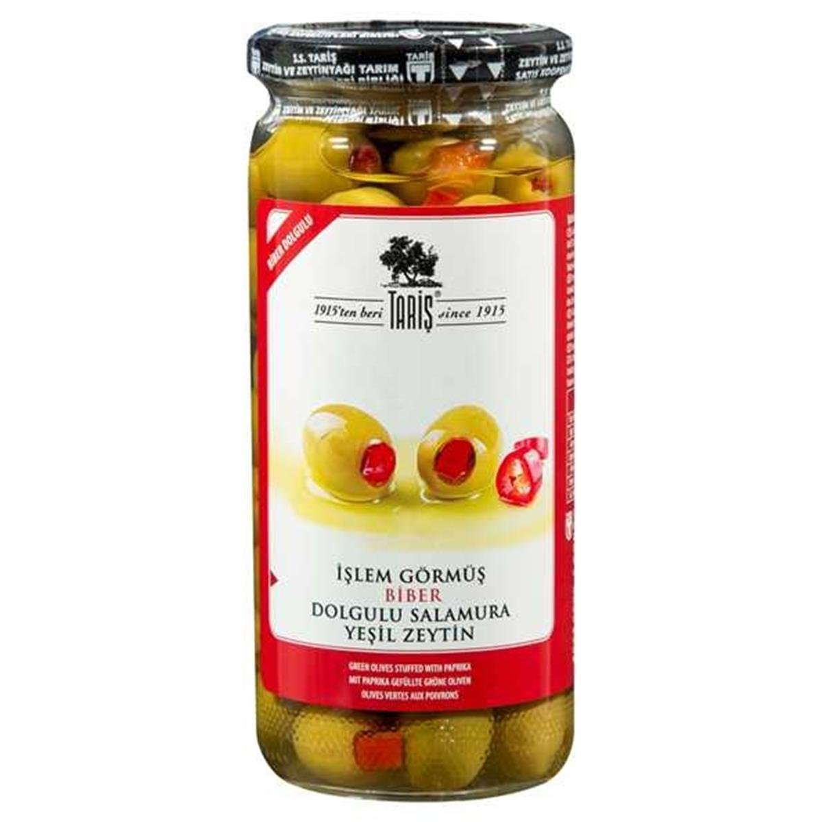Tariş Yeşil Biberli Zeytin 500cc