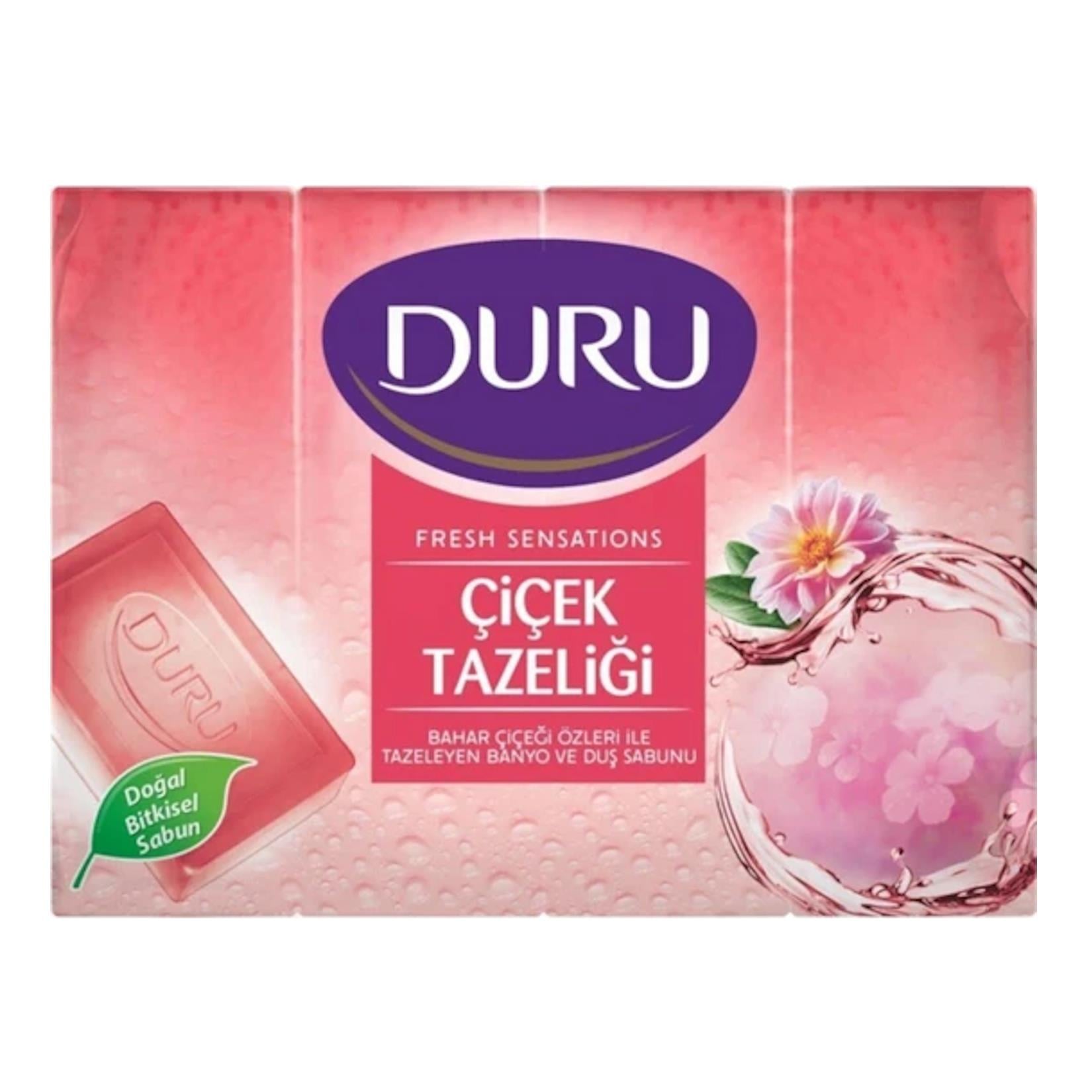 Duru Duş Sabunu Fresh Çiçek Tazeliği 4x150g Sabun