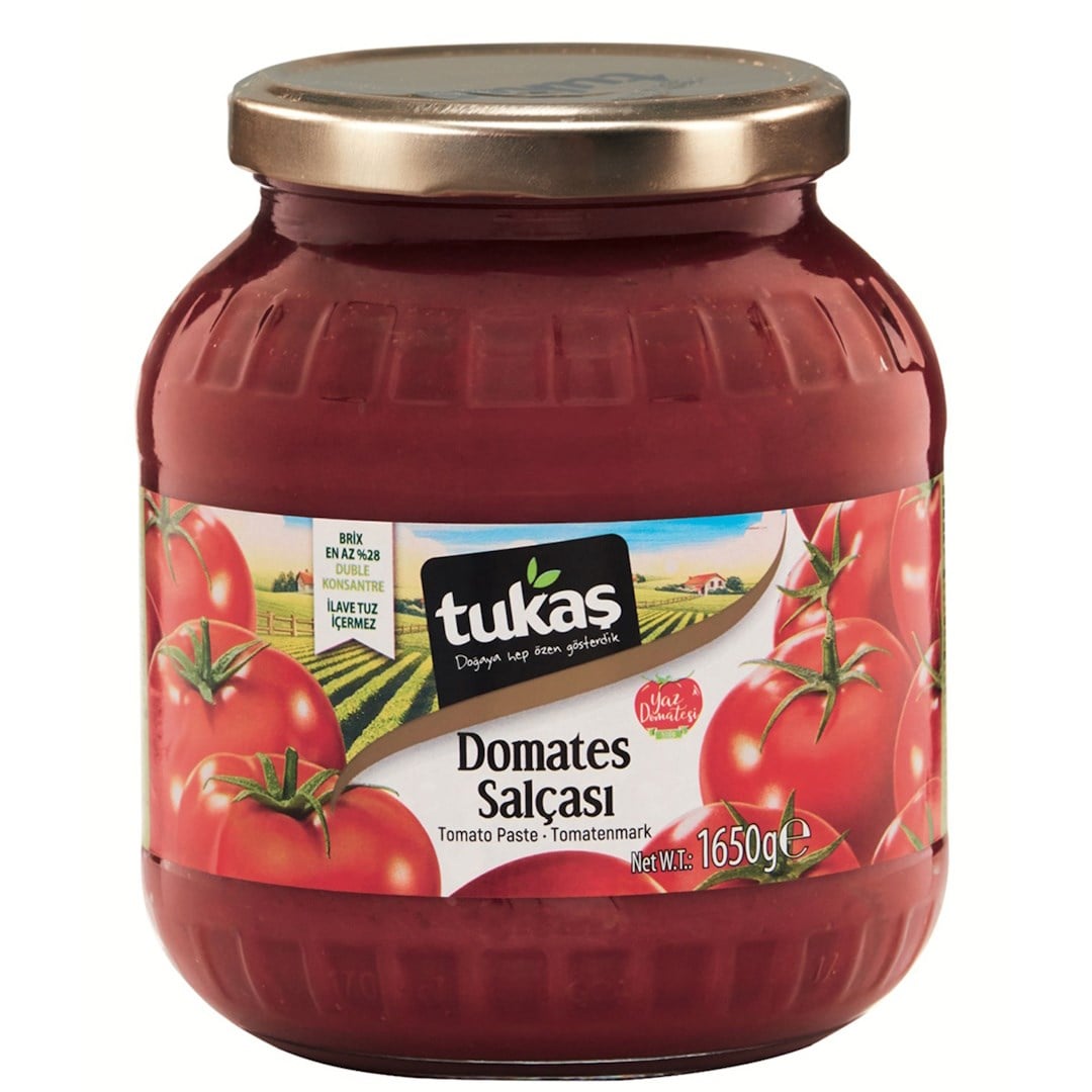 Tukaş Salça Cam Kavanoz Domates Salçası 1650g
