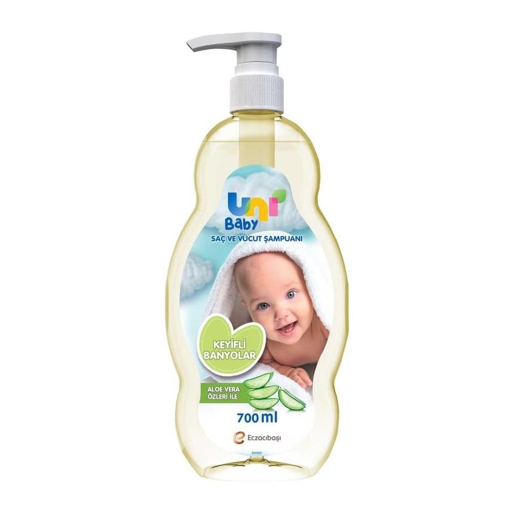 Uni Baby Saç ve Vücut Şampuanı 700ml Aloe Vera