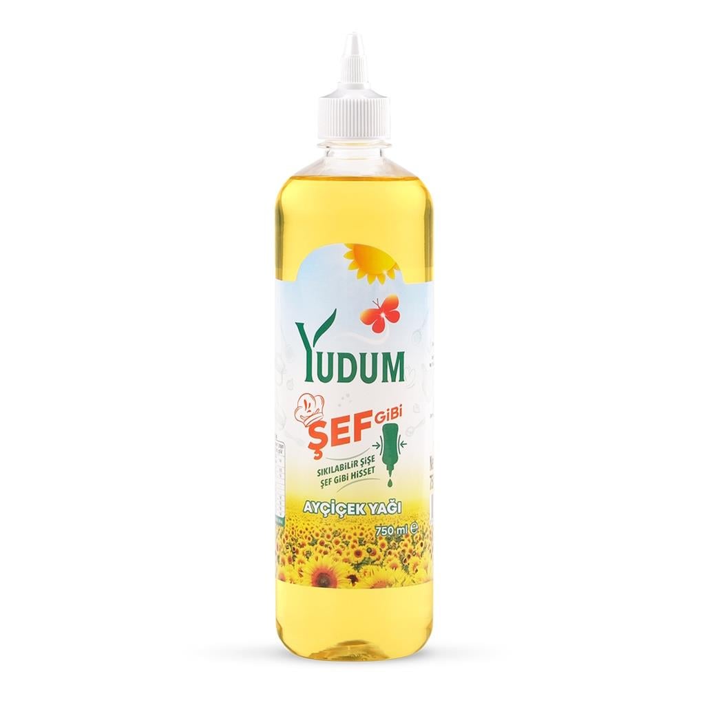 Yudum Ayçiçek Yağı 750ml Şef Gibi Dökmelik