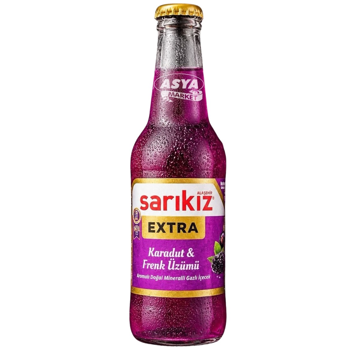 Sarıkız Extra Meyveli Soda 200ml Karadut ve Frenk Üzümü
