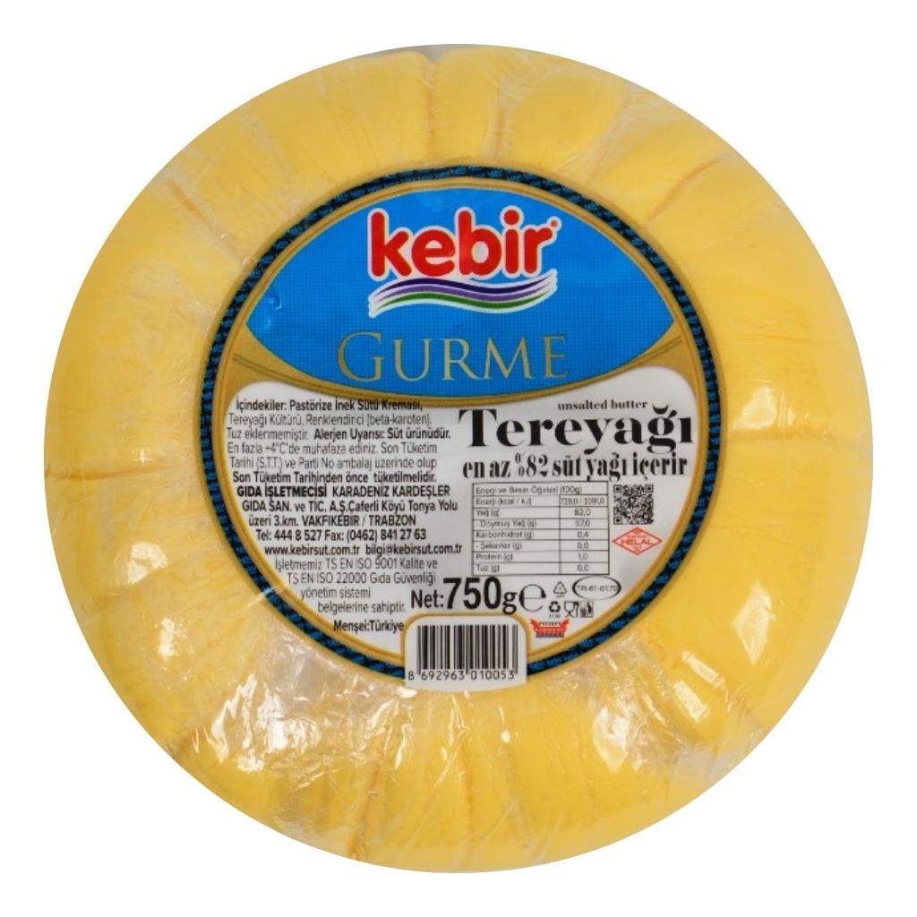 Kebir Köy Tereyağ 750gr Tuzsuz kebirsüt