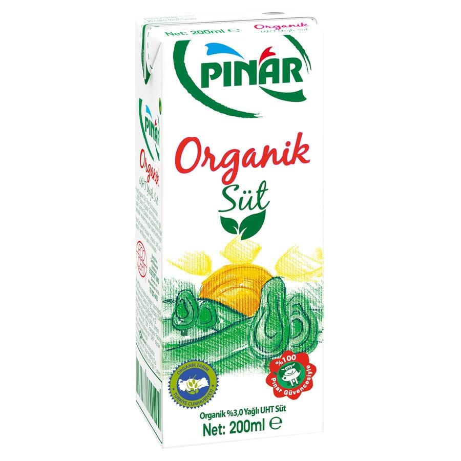 Pınar Organik Süt 200ml %3 Yağlı Süt